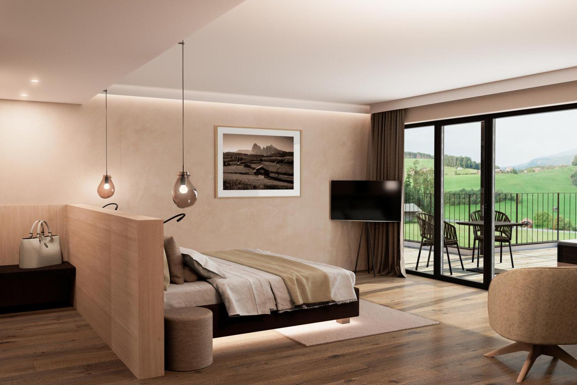 Hotel Alpenflora Castelrotto Rum bild